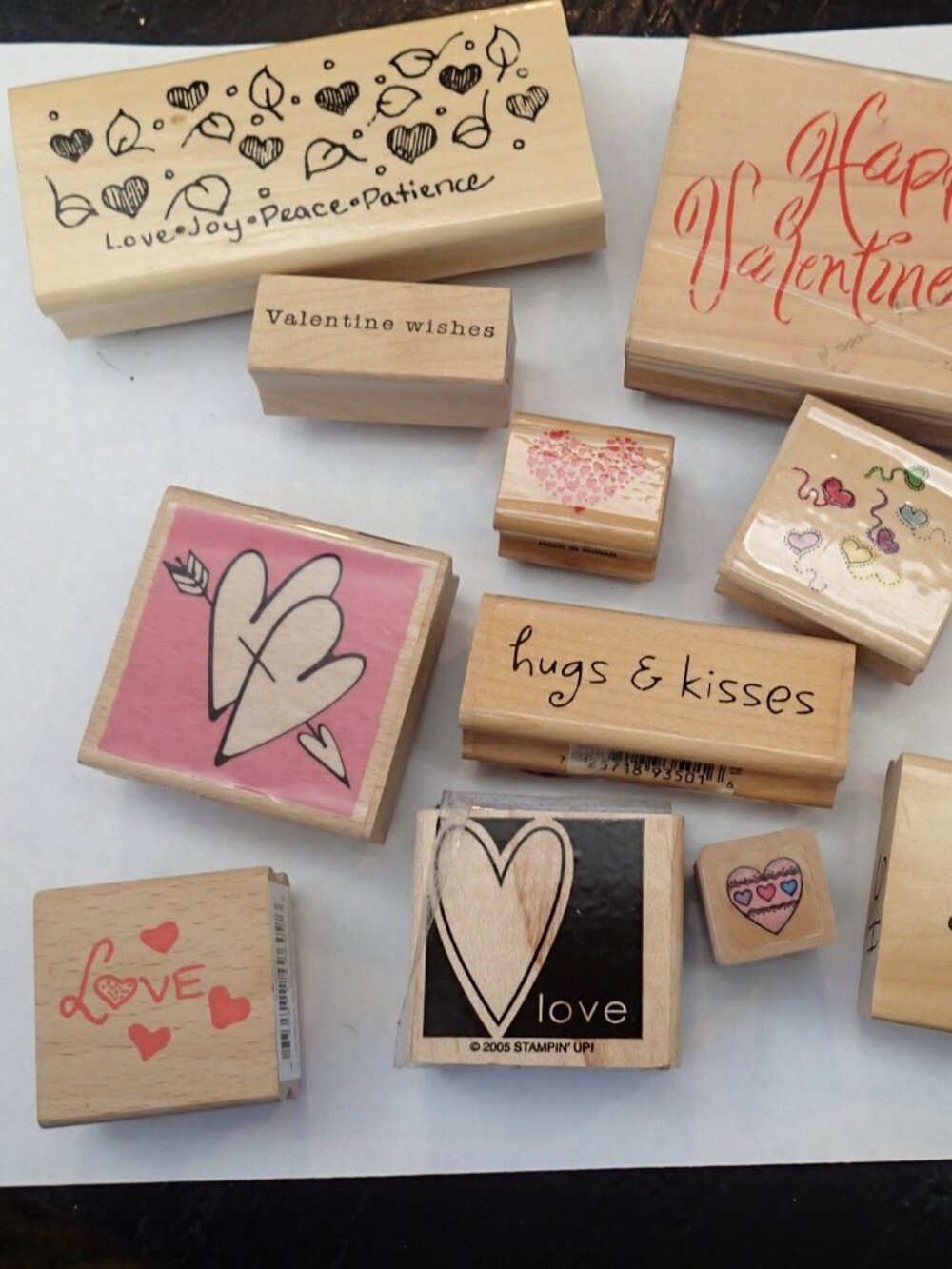 Valentines / Hearts Stampers Set of 11 stampers